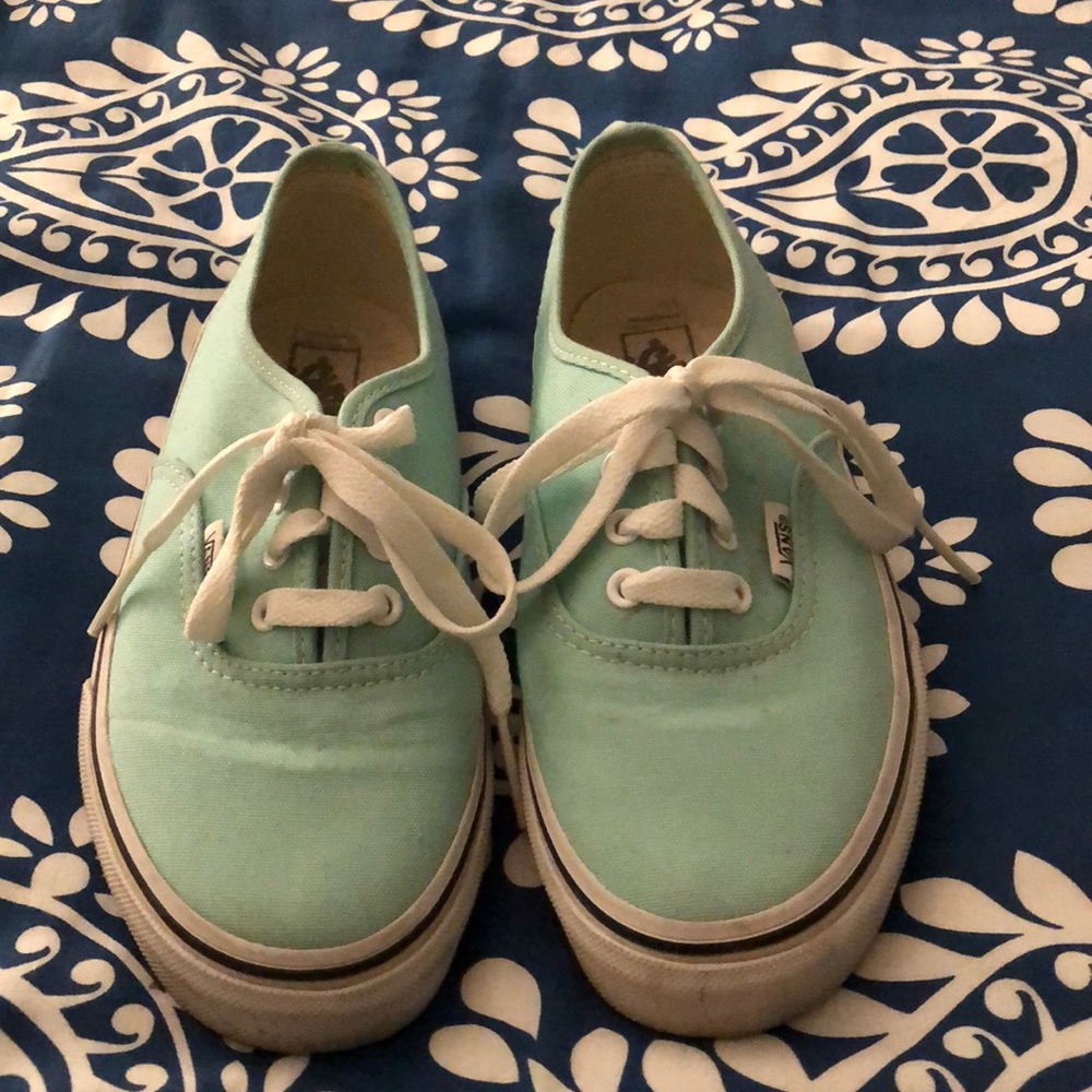 Turquoise vans